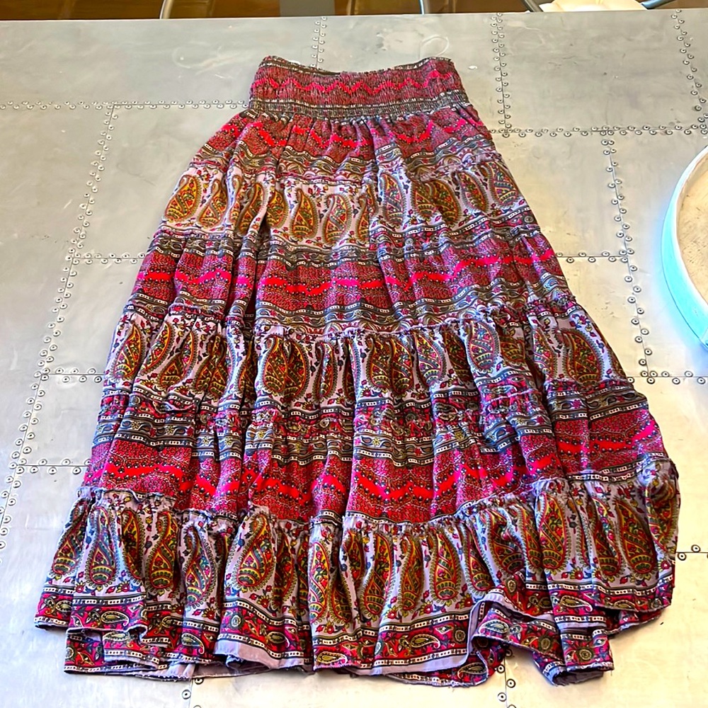 Boho maxi skirt